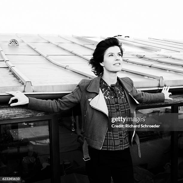 Irene Jacob is photographed for Self Assignment on January 4, 2016 in Paris, France.