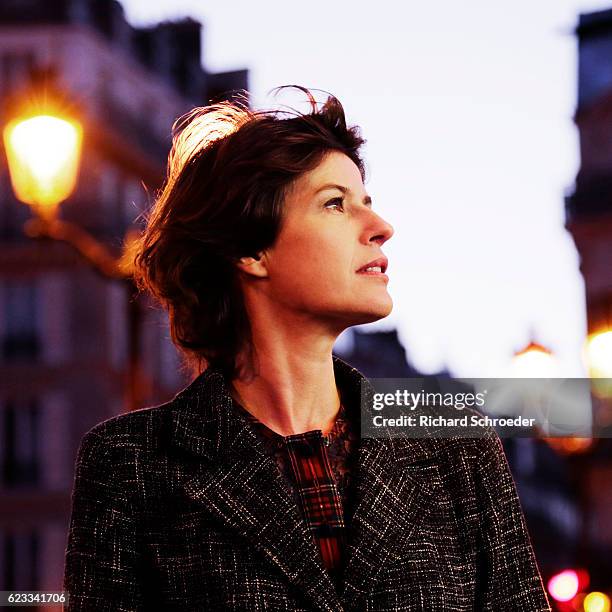 Irene Jacob is photographed for Self Assignment on January 4, 2016 in Paris, France.