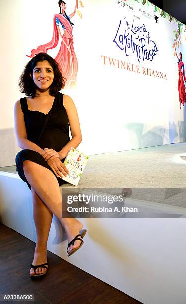 Chiki Sarkar, Publisher - Juggernaut Books at the launch of Twinkle Khanna' s second book, The Legend of Lakshmi Prasad at the JW Marriott on...