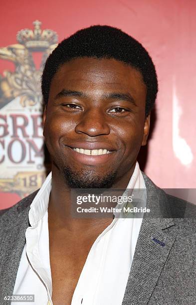 Okieriete Onaodowan attends the Broadway Opening Night performance of 'Natasha, Pierre & The Great Comet Of 1812' at The Imperial Theatre on November...