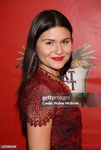 Phillipa Soo attends the Broadway Opening Night performance of 'Natasha, Pierre & The Great Comet Of 1812' at The Imperial Theatre on November 14,...