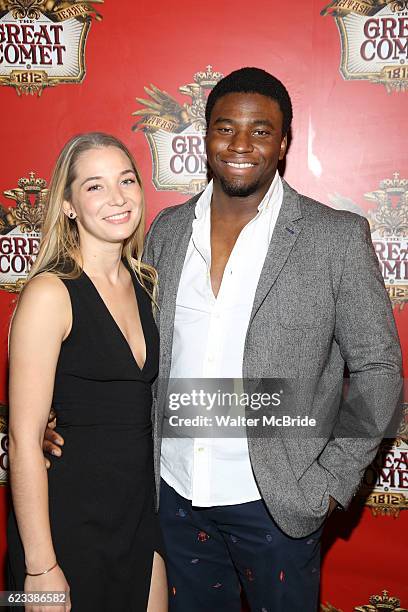 Okieriete Onaodowan attends the Broadway Opening Night performance of 'Natasha, Pierre & The Great Comet Of 1812' at The Imperial Theatre on November...