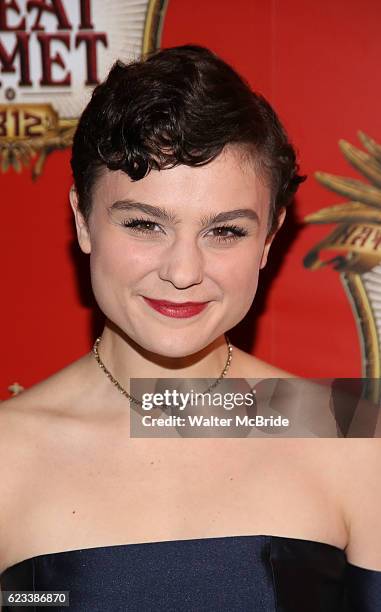 Samantha Massell attends the Broadway Opening Night performance of 'Natasha, Pierre & The Great Comet Of 1812' at The Imperial Theatre on November...