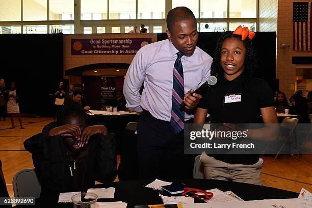 Aaron Gilchrist attends EIF's Think It Up Live event at the Cardozo Education Campus on November 15, 2016 in Washington, DC.