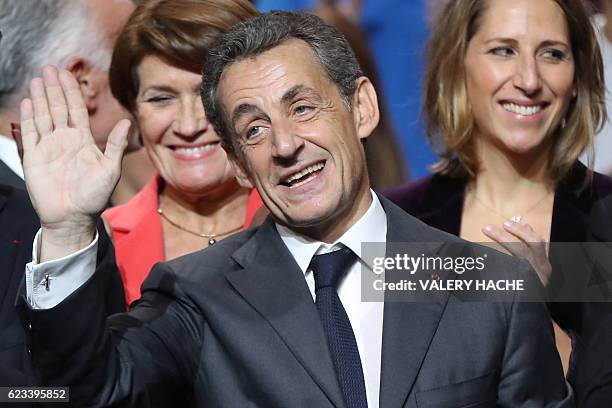 Nicolas Sarkozy, former French president and candidate for the right-wing Les Republicains party primary ahead of the 2017 presidential election,...