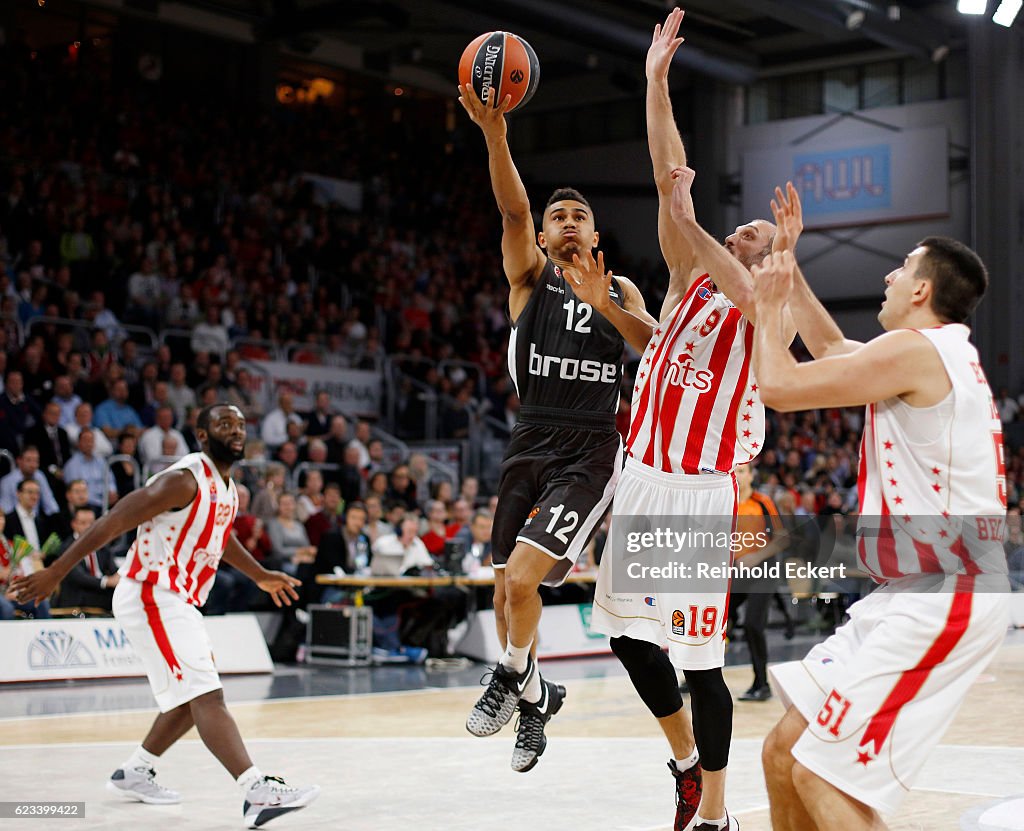 Brose Bamberg v Crvena Zvezda mts Belgrade 2016/2017 Turkish Airlines EuroLeague