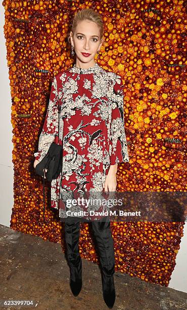 Sabine Getty attends the launch of Noor Fares' new jewellery collection "Akasha" at Lamb Gallery on November 15, 2016 in London, England.