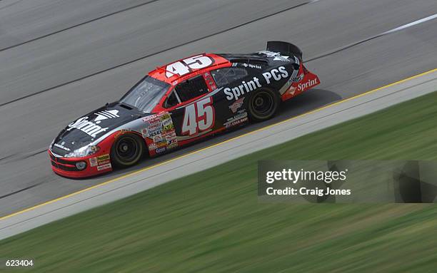 Kyle Petty driving the Petty Enterprises Dodge Intrepid R/T during practice for the NASCAR Winston Cup Talladega 500 at the Talladega Super Speedway,...