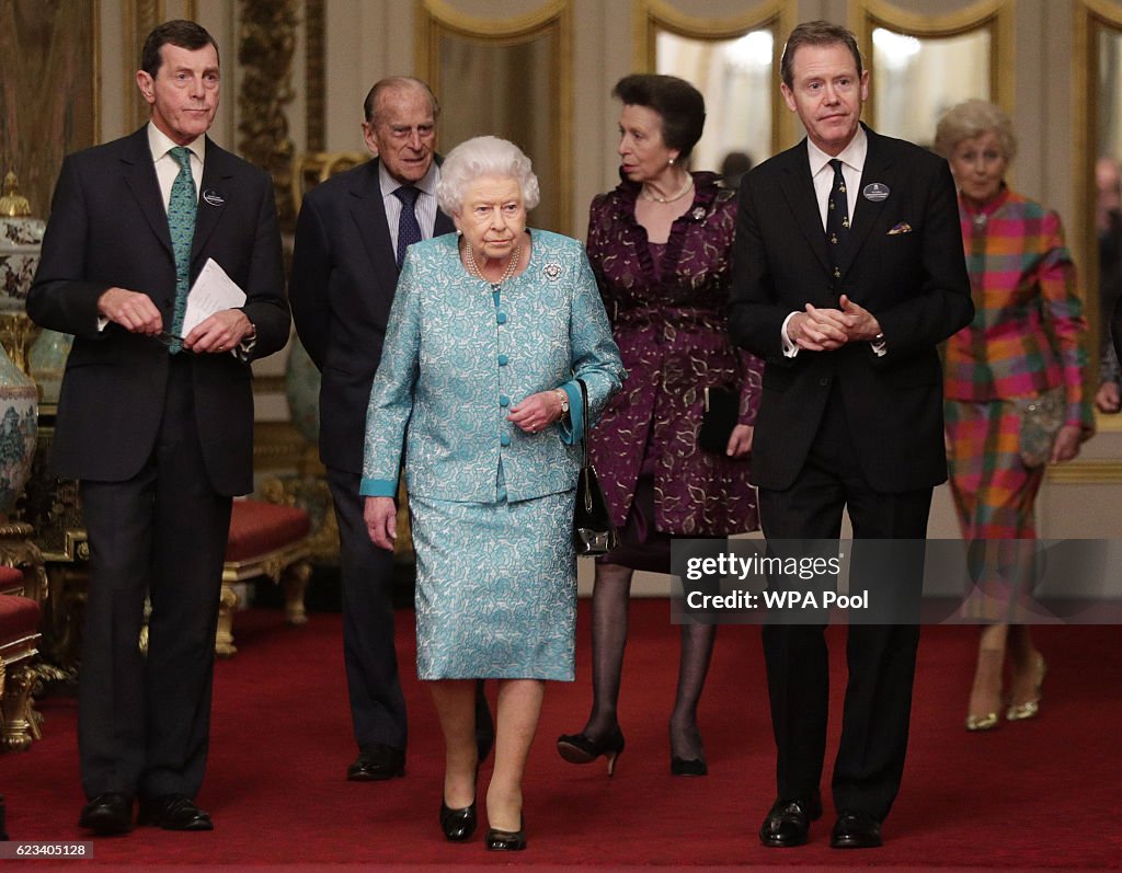 The Queen Hosts A Reception To Showcase The Queen's Commonwealth Canopy