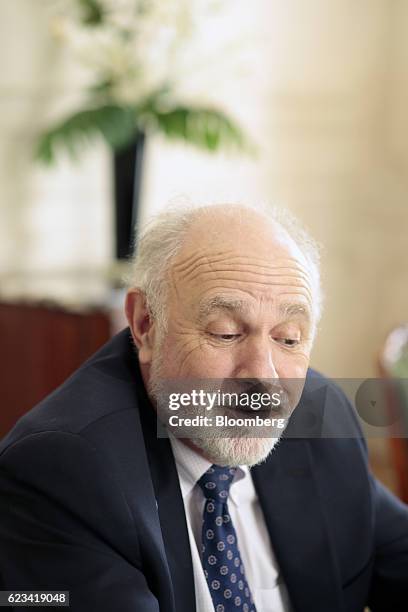 William "Bill" Baer, principal deputy associate attorney general at the U.S. Department of Justice, speaks during an interview at Palacio San Martin...