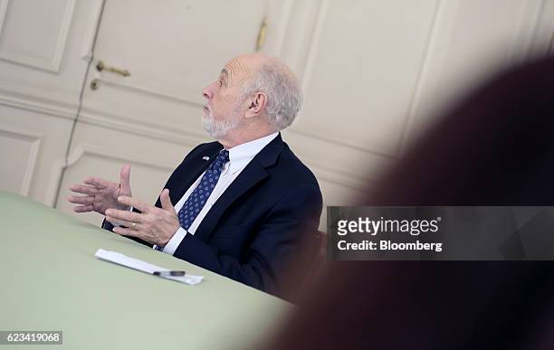 William "Bill" Baer, principal deputy associate attorney general at the U.S. Department of Justice, speaks during an interview at Palacio San Martin...