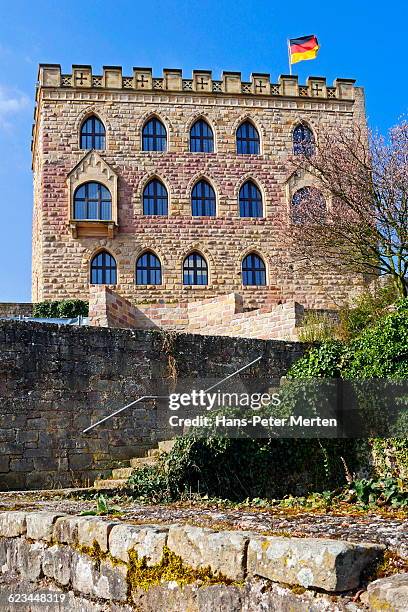 hambach castle, neustadt an der weinstraße - weinstraße stock pictures, royalty-free photos & images