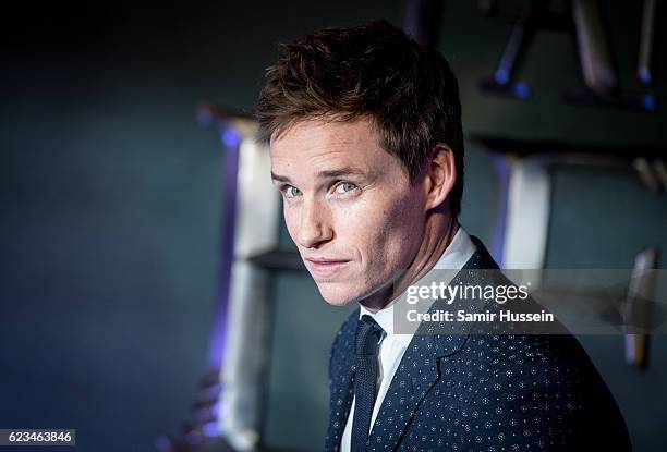 Eddie Redmayne attends the European premiere of "Fantastic Beasts And Where To Find Them" at Odeon Leicester Square on November 15, 2016 in London,...