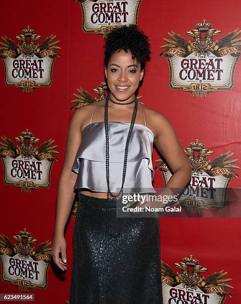 Lilli Cooper attends the opening night of "Natasha, Pierre & The Great Comet Of 1812" on Broadway at Imperial Theatre on November 14, 2016 in New...