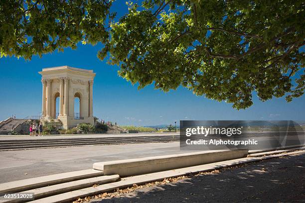 garden of peyrou - montpellier stock pictures, royalty-free photos & images