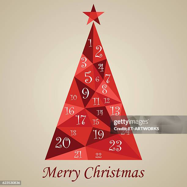 stockillustraties, clipart, cartoons en iconen met advent calendar - adventkalender