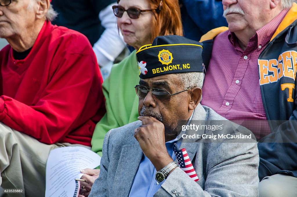 Amerikanische Veteranen bei einem Veteranentag geehrt Cermony