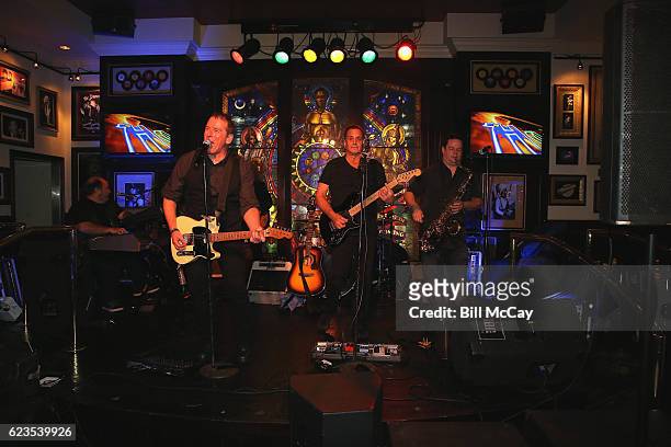 The B Street Band performs at the Hard Rock Cafe's 20th Anniversary bash on Tuesday, November 15 in Atlantic City, NJ. The event celebrates Hard...