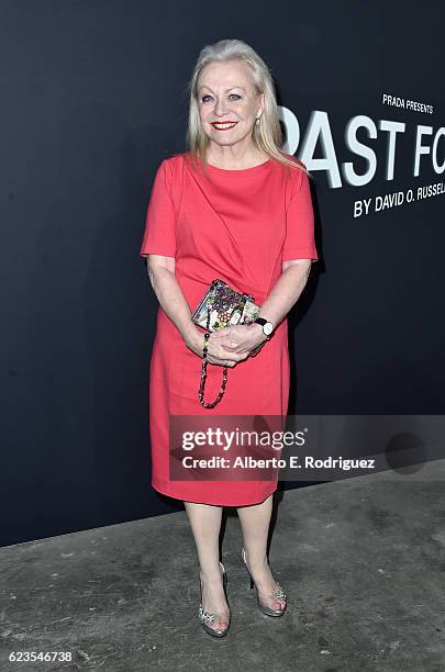 Actress Jacki Weaver attends the premiere of 'Past Forward', a movie by David O. Russell presented by Prada on November 15, 2016 at Hauser Wirth...