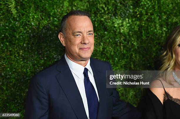 Tom Hanks attends the MoMA Film Benefit presented by CHANEL, A Tribute To Tom Hanks at MOMA on November 15, 2016 in New York City.