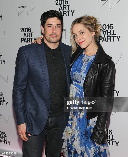 Jason Biggs and Jenny Mollen attend the 2016 Whitney Art Party at The Whitney Museum of American Art on November 15, 2016 in New York City.