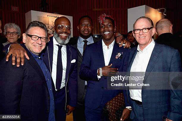 Chairman and CEO Sir Lucian Charles Grainge, Kevin 'Coach K' Lee, Pierre 'Pee' Thomas, recording artist Lil Yachty, and Capitol Record Group Chairman...