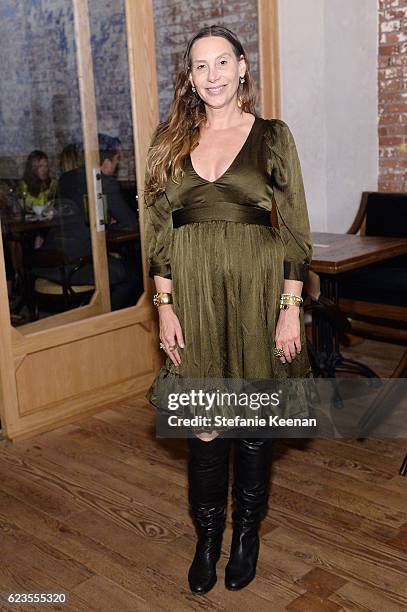 Jacqui Getty attends the premiere of 'Past Forward', a movie by David O. Russell presented by Prada on November 15, 2016 at Hauser Wirth Schimmel...