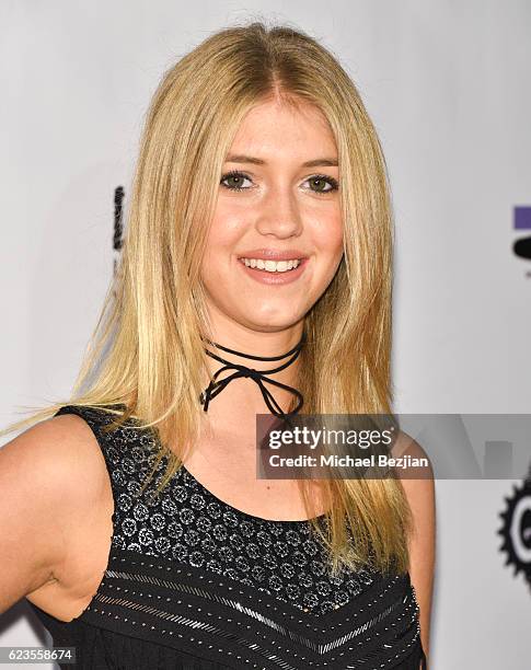 Actress Lexi DiBenedetto arrives at the Los Angeles Premiere of LOVE IS ALL YOU NEED? at ArcLight Hollywood on November 15, 2016 in Hollywood,...