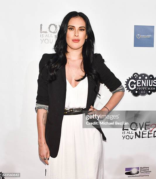 Actress Rumer Willis arrives at the Los Angeles Premiere of LOVE IS ALL YOU NEED? at ArcLight Hollywood on November 15, 2016 in Hollywood, California.