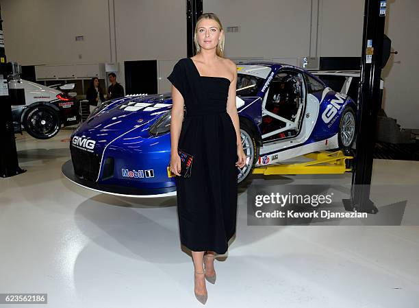 Maria Sharapova attends the opening of the Porsche Experience Center Los Angeles on November 15, 2016 in Carson, California.