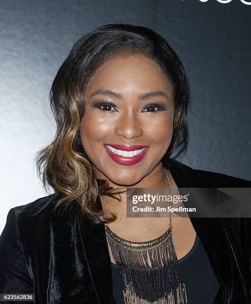 Journalist Alicia Quarles attends the special screening of "Allied" hosted by Paramount Pictures with The Cinema Society & Chandon at iPic Fulton...