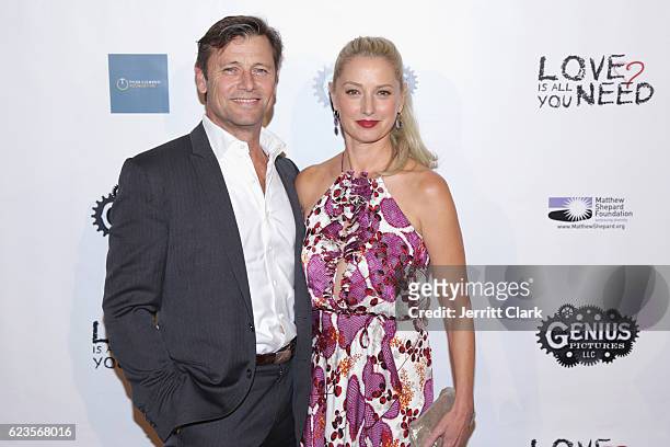 Grant Show and Katherine LaNasa attend the Premiere Of "Love Is All You Need?" at ArcLight Hollywood on November 15, 2016 in Hollywood, California.