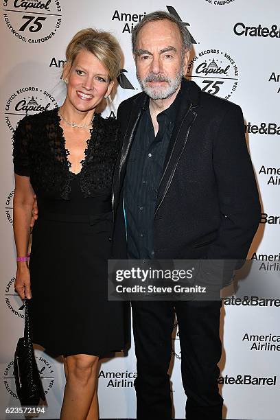 Neil Diamond, Katie McNeil arrives at the Capitol Records 75th Anniversary Gala at Capitol Records Tower on November 15, 2016 in Los Angeles,...