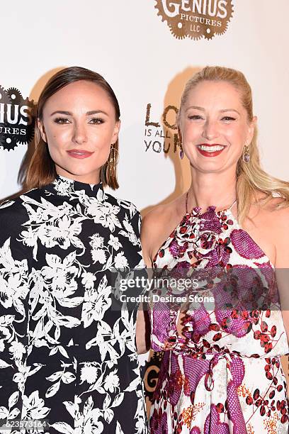 Briana Evigan and Katherine LaNasa attend the premiere of "Love Is All You Need?" at ArcLight Hollywood on November 15, 2016 in Hollywood, California.