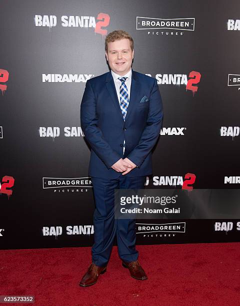 Actor Brett Kelly attends the "Bad Santa 2" New York premiere at AMC Loews Lincoln Square 13 theater on November 15, 2016 in New York City.