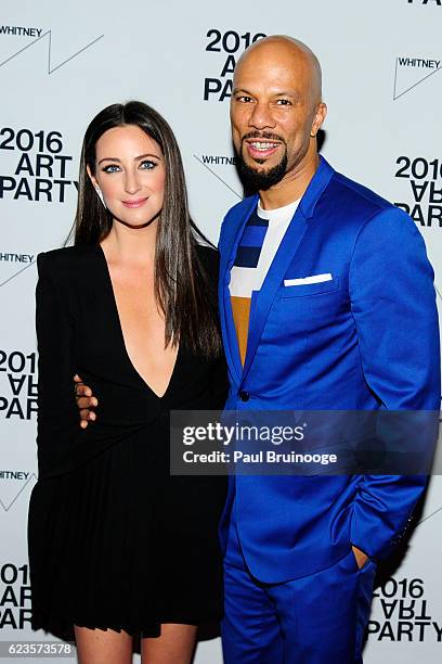 Micaela Erlanger and Common attend the 2016 Whitney Art Party at The Whitney Museum of American Art on November 15, 2016 in New York City.