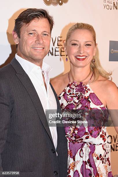 Actors Grant Show and Katherine LaNasa attend the premiere of "Love Is All You Need?" at ArcLight Hollywood on November 15, 2016 in Hollywood,...