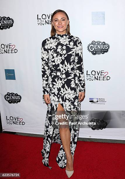 Actress Briana Evigan attends the premiere of "Love Is All You Need?" at ArcLight Hollywood on November 15, 2016 in Hollywood, California.