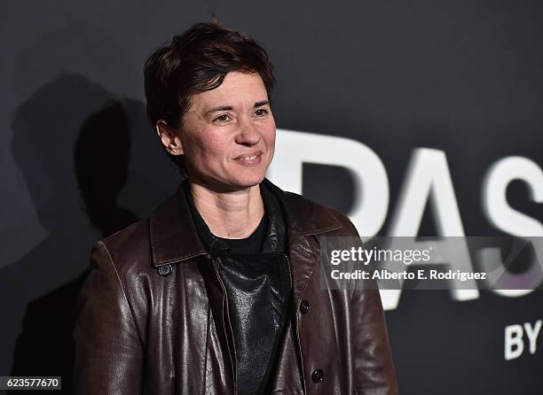 Director Kimberly Peirce attends Prada Presents 'Past Forward' by David O. Russell premiere at Hauser Wirth & Schimmel on November 15, 2016 in Los...