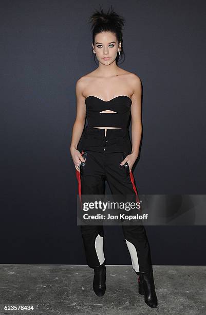 Social influencer Amanda Steele arrives at the screening Of David O. Russell's "Past Forward" hosted by Prada at Hauser Wirth & Schimmel on November...