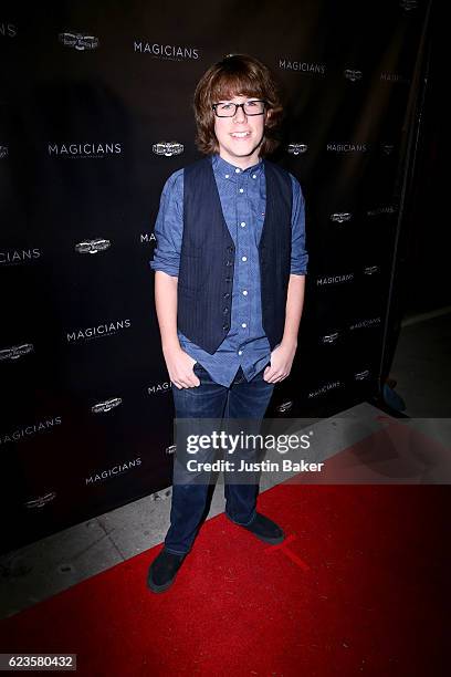 Zachary Haven attends the premiere of Subjective Film and Film For Thought's "Magicians: Life In The Impossible" at the Vista Theatre on November 15,...