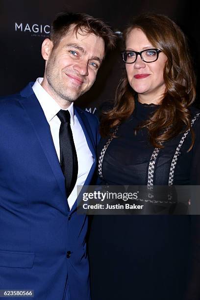 Directors Christoph Baaden and Marcie Hume attend the premiere of Subjective Film and Film For Thought's "Magicians: Life In The Impossible" at the...