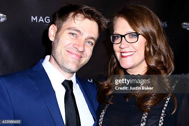 Directors Christoph Baaden and Marcie Hume attend the premiere of Subjective Film and Film For Thought's "Magicians: Life In The Impossible" at the...