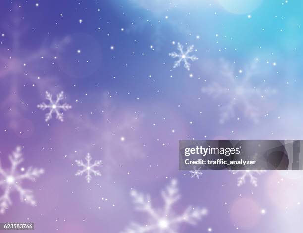 christmas background - purple snowflake background stock illustrations
