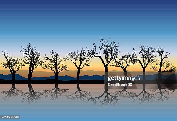 sunrise - dramatic mountain stock illustrations
