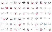 Set of 72 different pieces of emotions