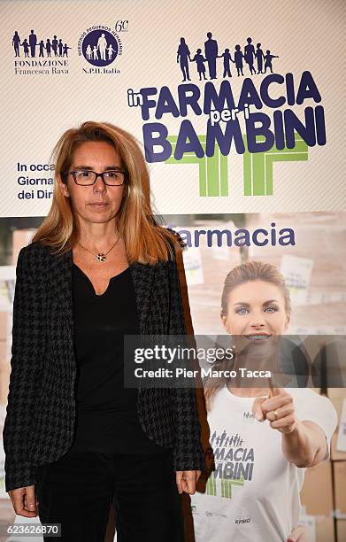 Mariavittoria Rava President of Francesca Rava Foundation - NPH Italia Onlus, attends a press conference for 'In Farmacia Per I Bambini' at Palazzo...