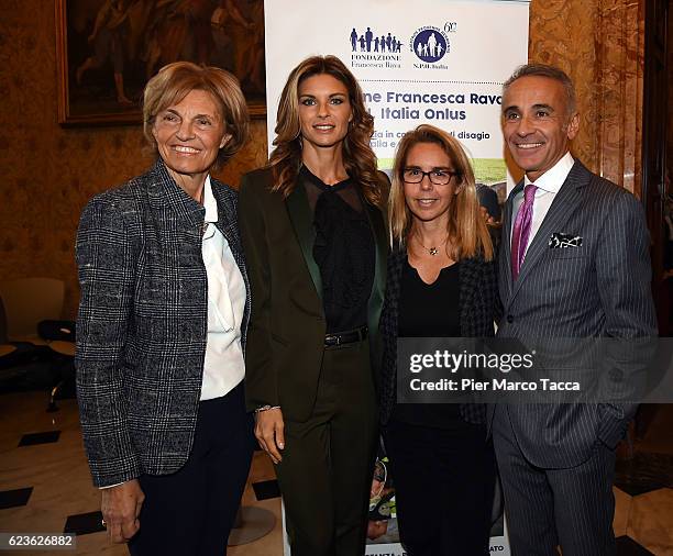 Annarosa Racca President of Federfarma, Martina Colombari, Mariavittoria Rava President of Francesca Rava Foundation -NPH Italia Onlus and Roberto...