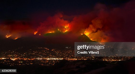 Station Fire over LA Station Fire over LA