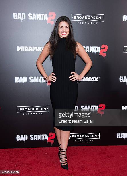 Amanda Faical attends the "Bad Santa 2" New York premiere at AMC Loews Lincoln Square 13 theater on November 15, 2016 in New York City.